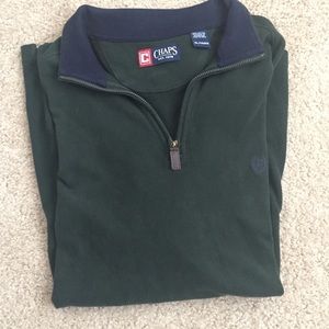 Long sleeve pullover with zipper